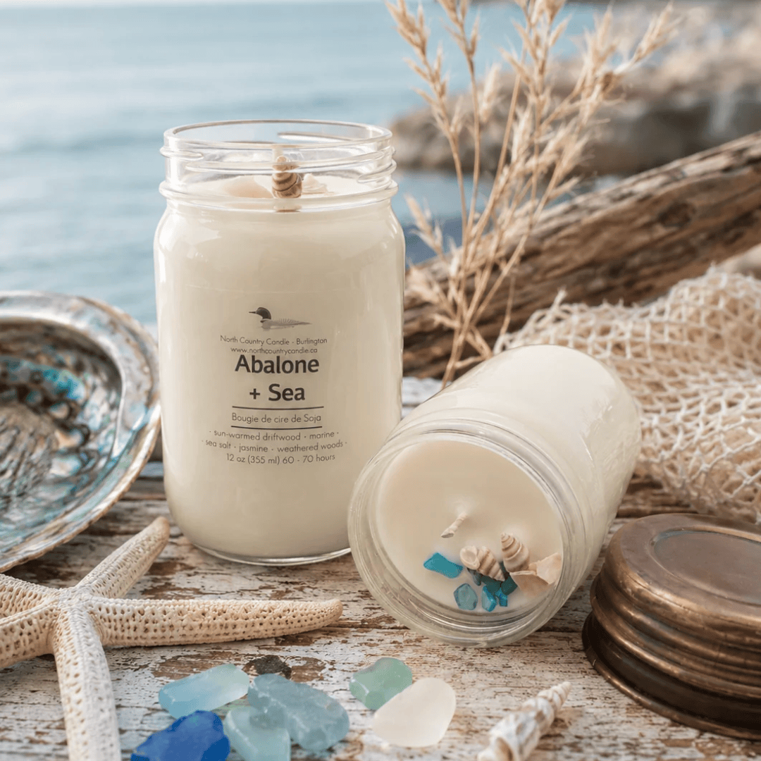 North Country Candle - ABALONE & SEA Soy Wax Candle with Copper Lid