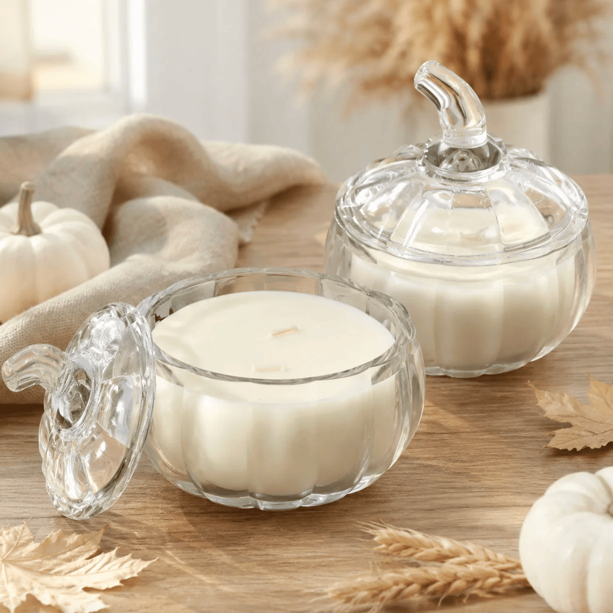 North Country Candle - Glass Pumpkin Soy Wax Candle