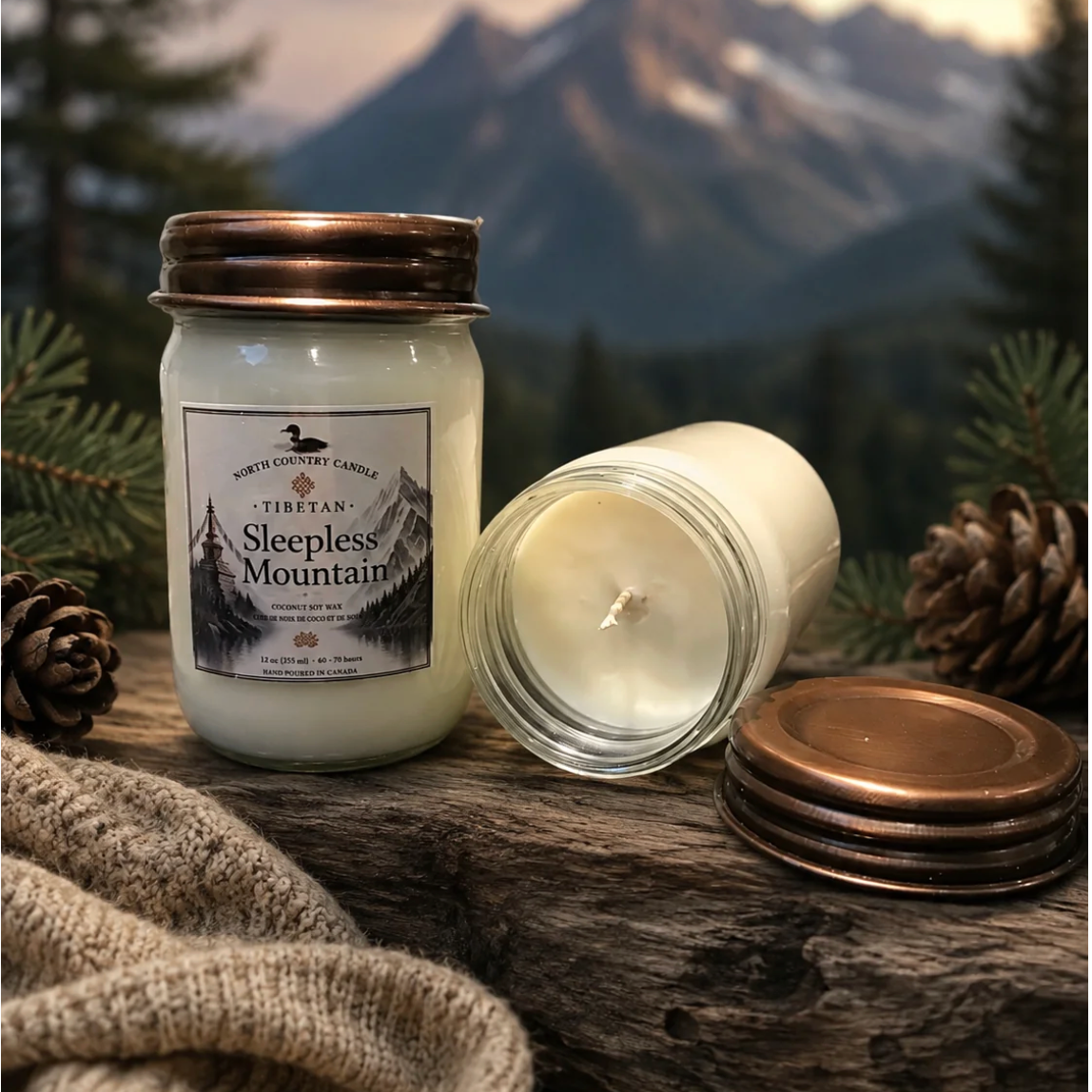 North Country Candle - Tibetan Collection SLEEPLESS MOUNTAIN Soy Wax Candle