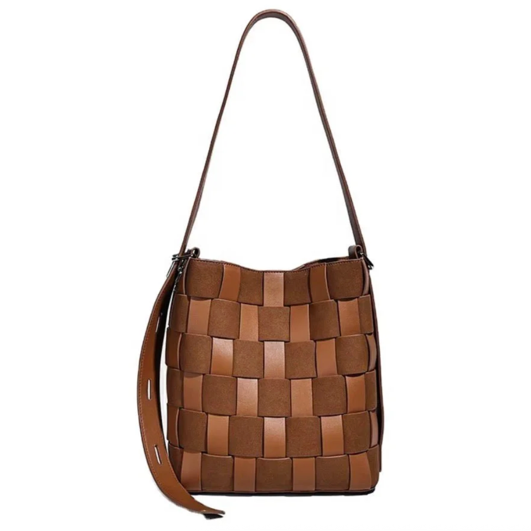 preneLOVE LAURIER Vegan Leather/Suede Shoulder Bag