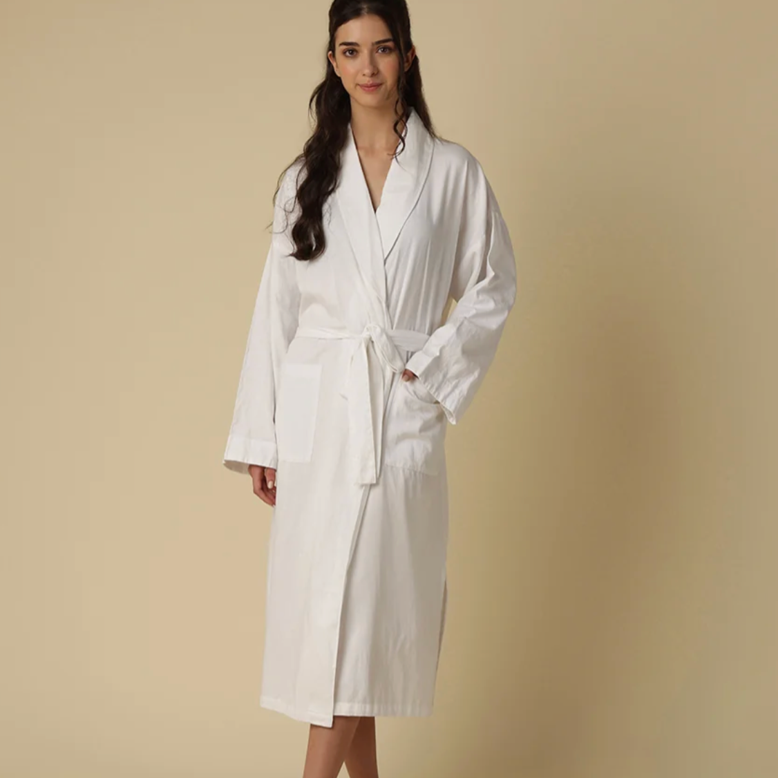 Mahogany AMY Cotton Flannel Robe