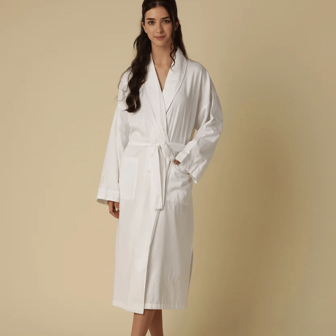 Mahogany AMY Cotton Flannel Robe