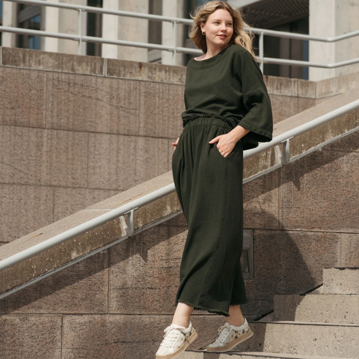 Pokoloko - Loft Cotton Palazzo Pants