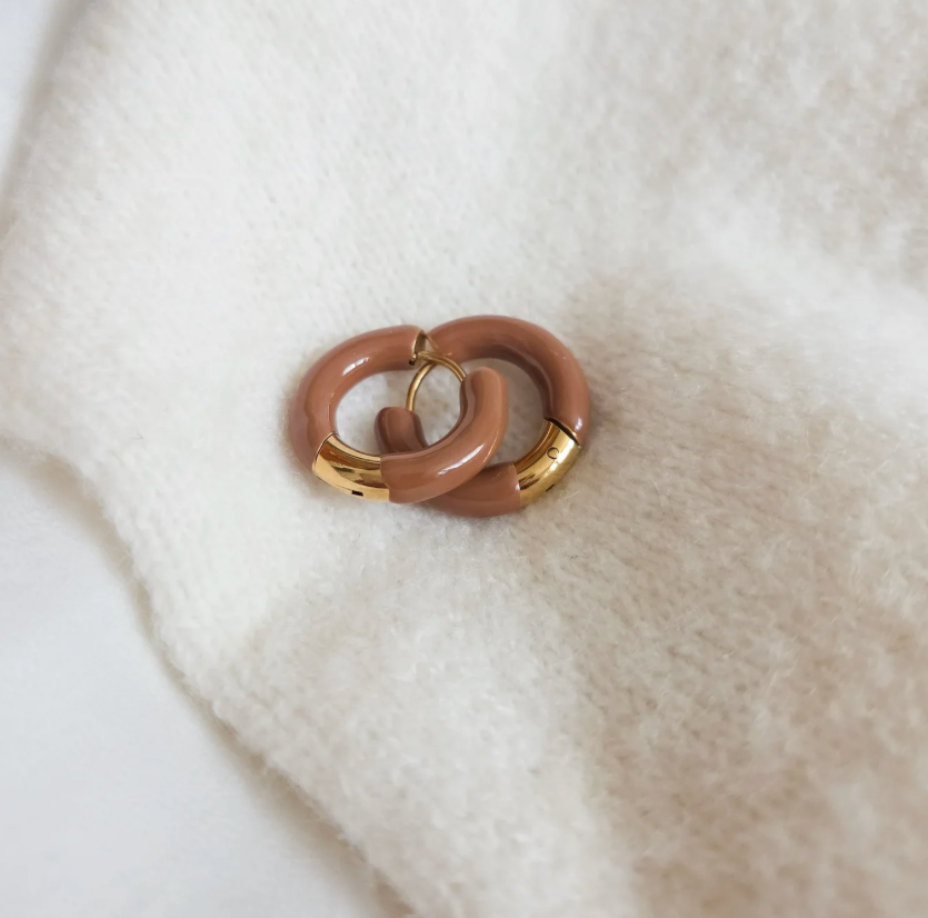 Rock Paper Pretty - FIRESIDE Hoop Earrings