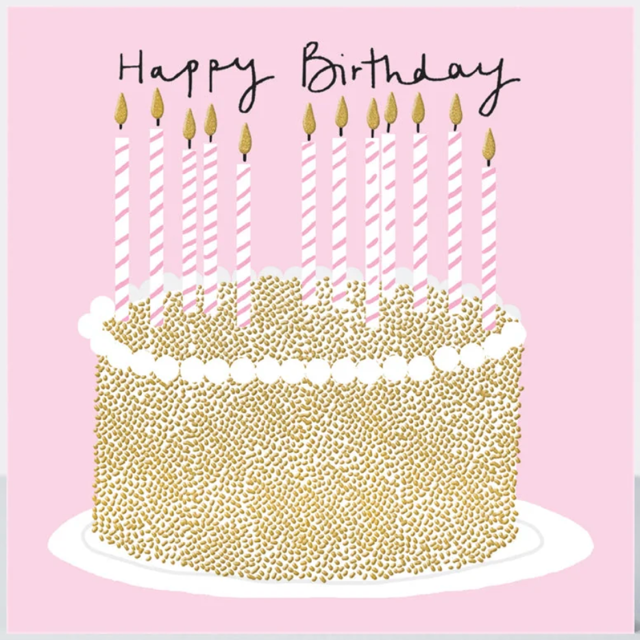 Rachel Ellen Designs HAPPY BIRTHDAY CAKE Birthday Card