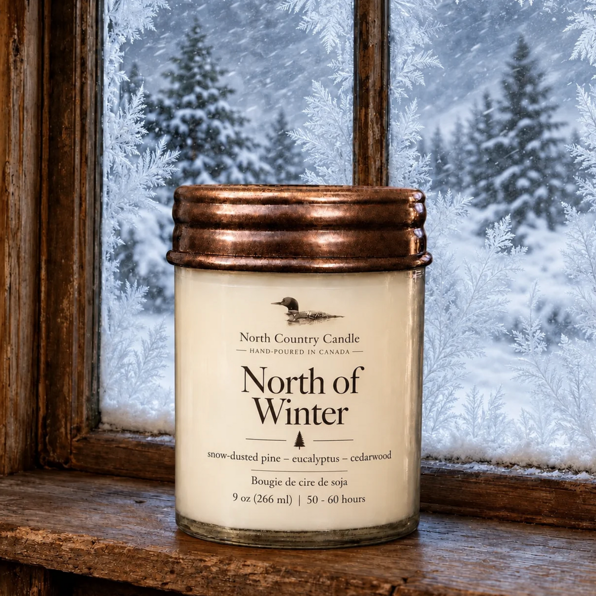 North Country Candle - NORTH OF WINTER Soy Wax Candle with Copper Lid