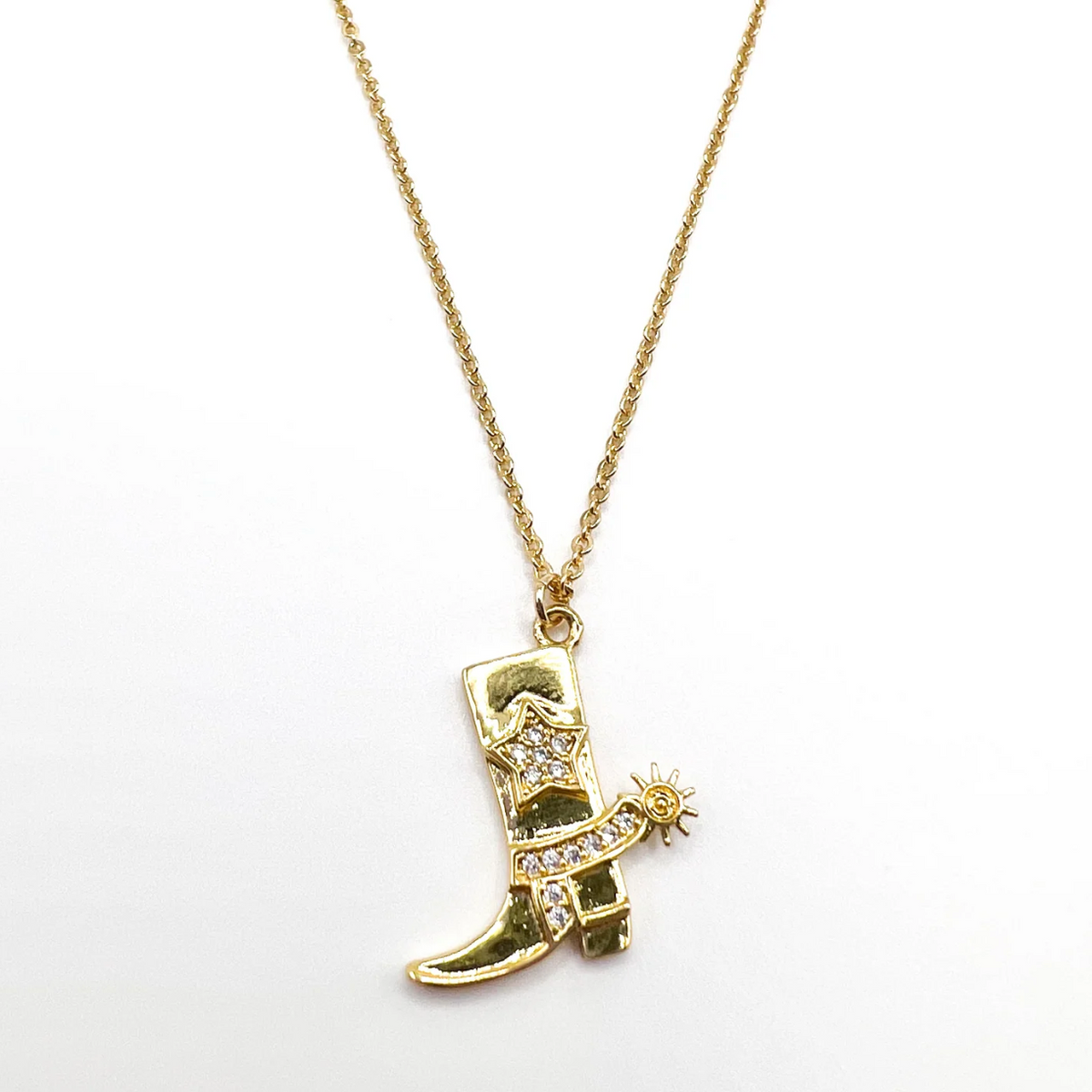 Wild Heart Collective - Cowgirl Boot Pendant Necklace