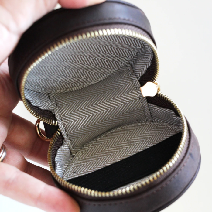 Oakbark & Chrome Accessory Keeper