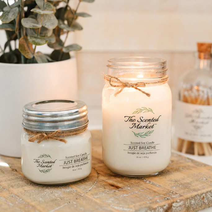 The Scented Market - JUST BREATHE Soy Wax Candle