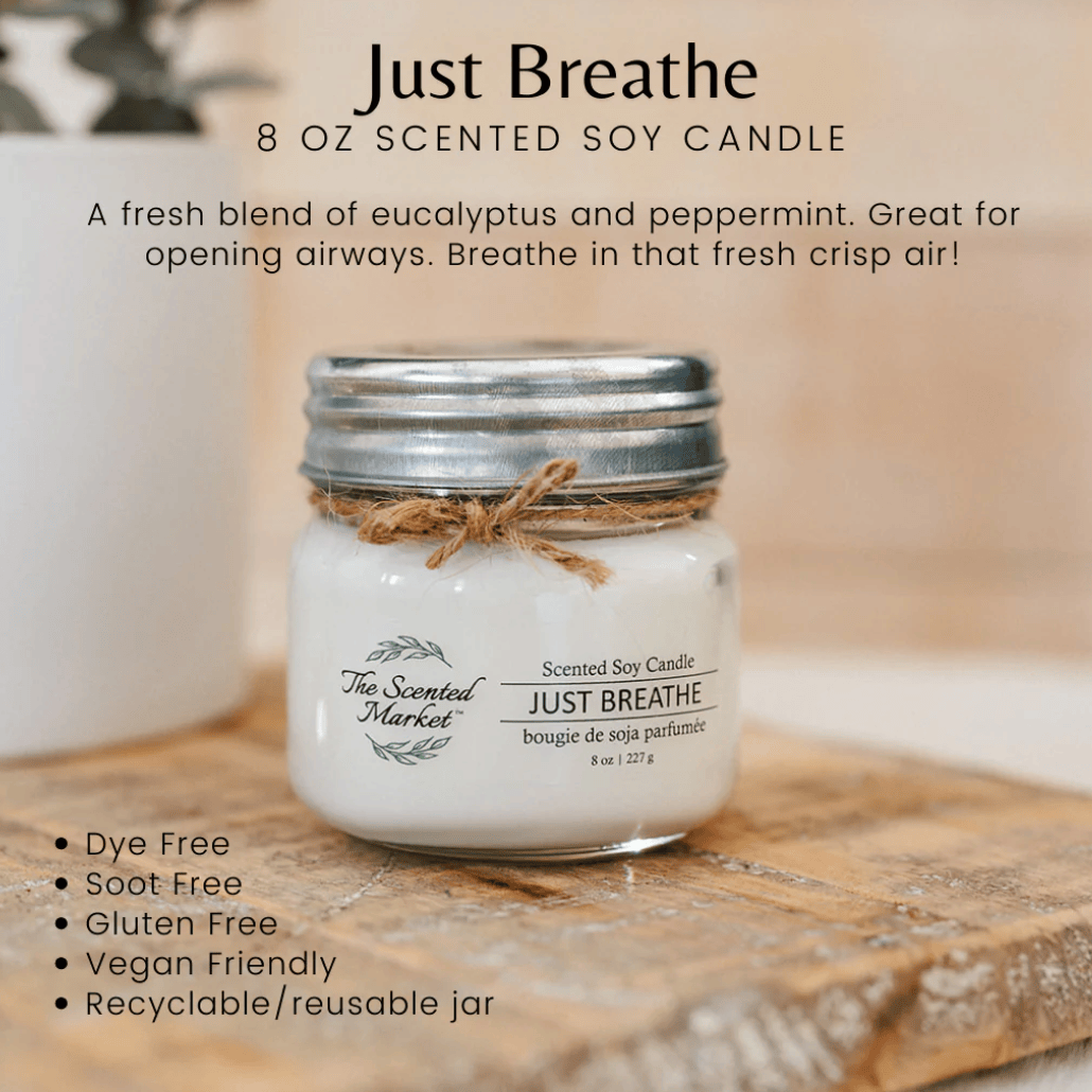 The Scented Market - JUST BREATHE Soy Wax Candle