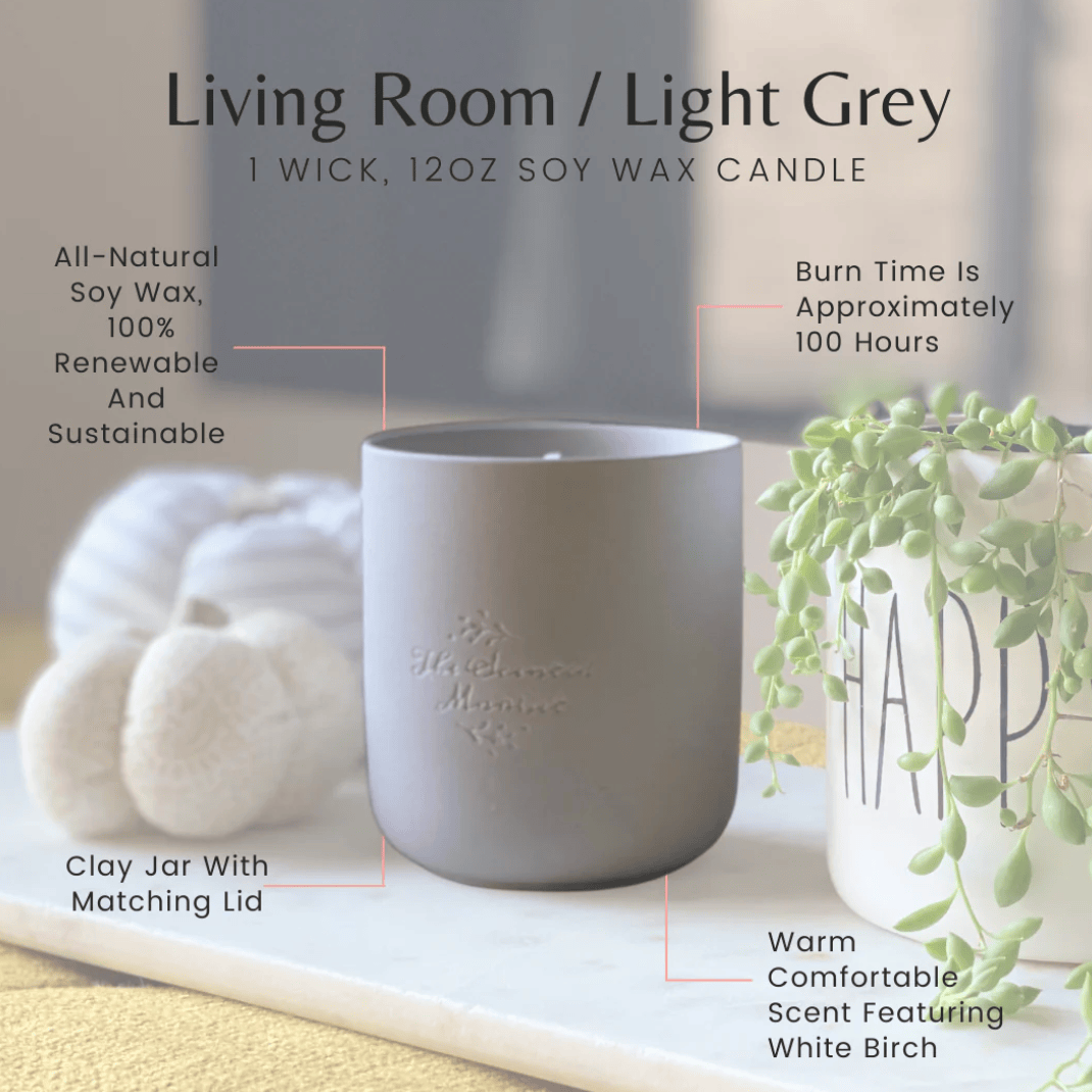 The Scented Market - Home Candle Collection LIVING ROOM Clay Jar