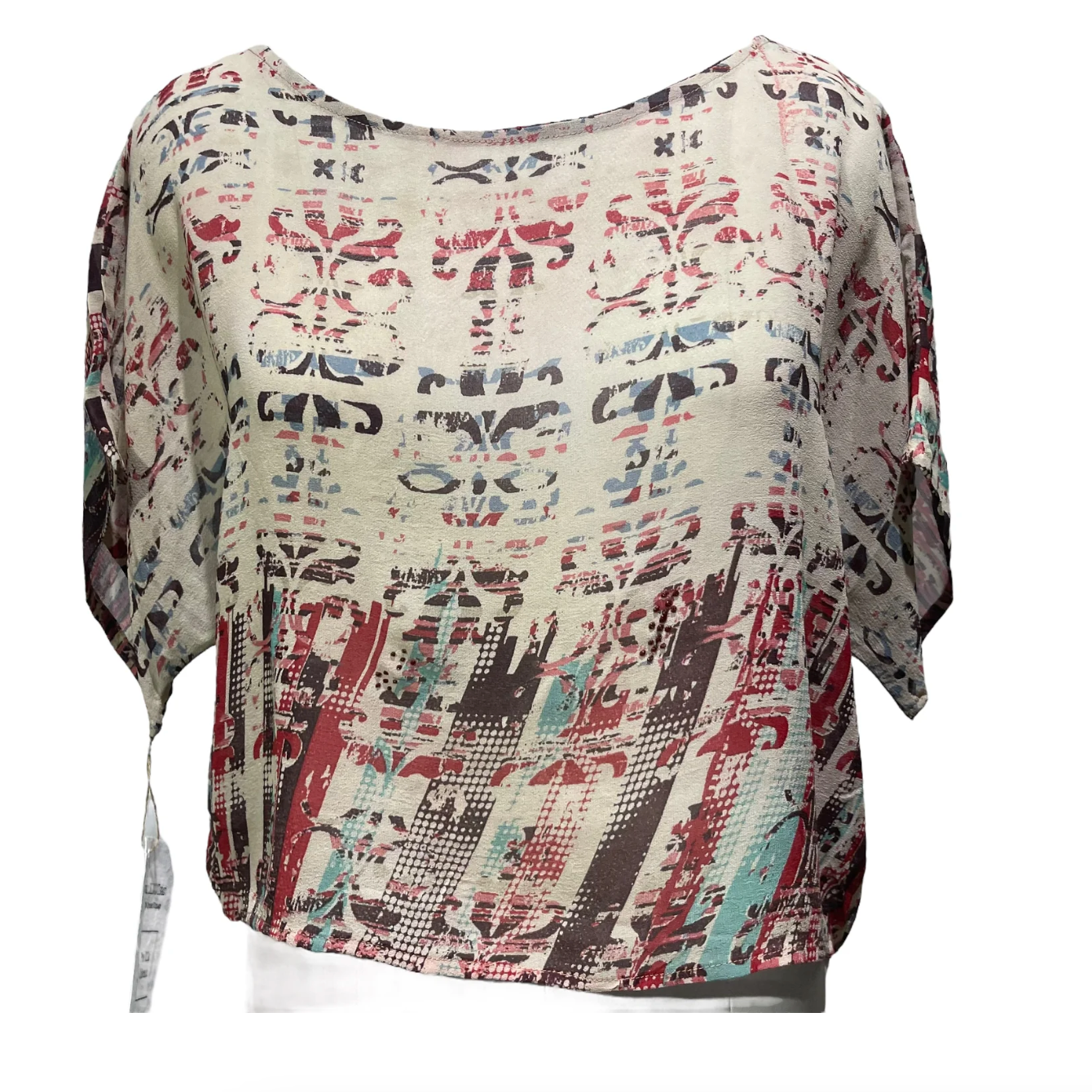 sariKNOTsari Avatar Pure Silk Boxy Top