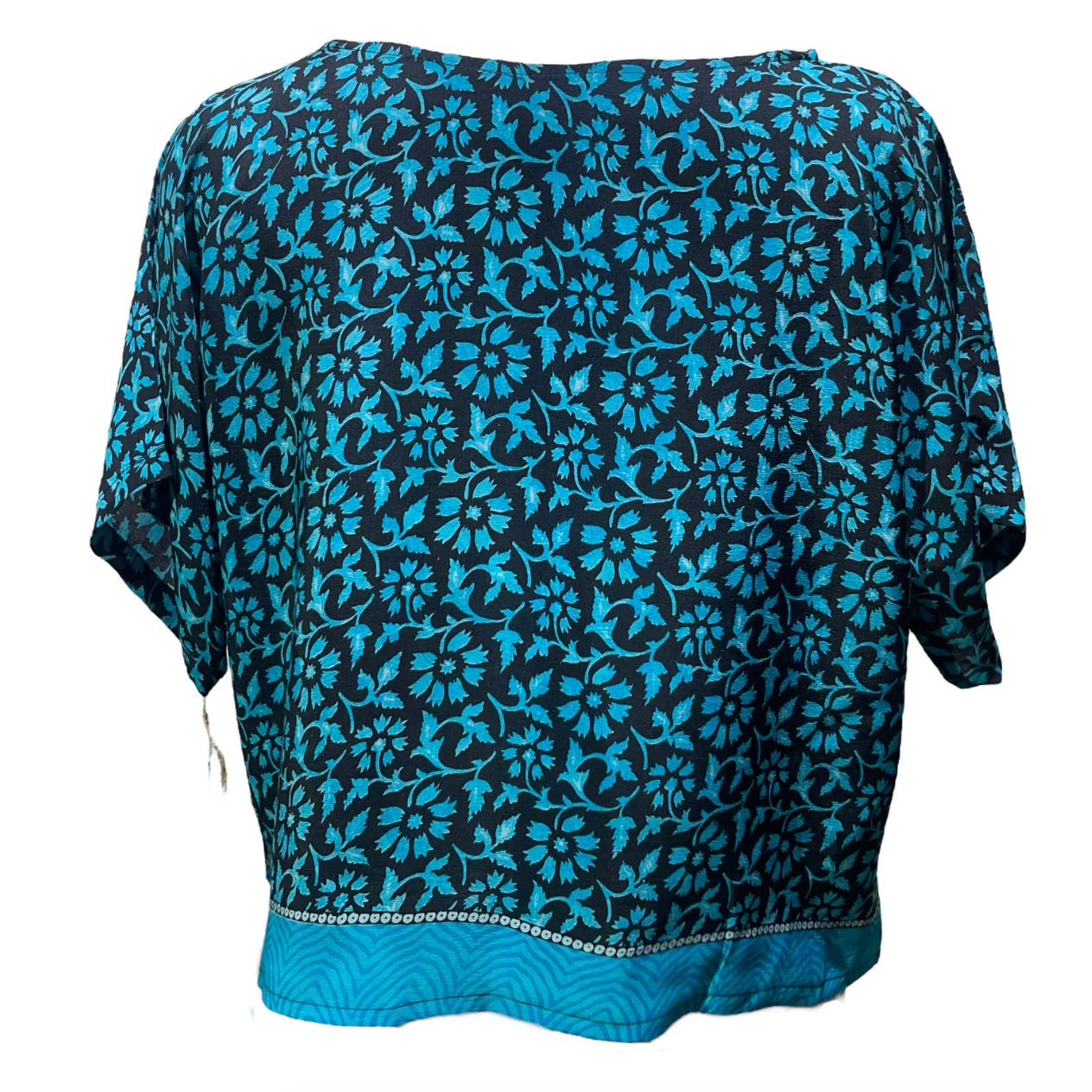 sariKNOTsari Avatar Pure Silk Boxy Top