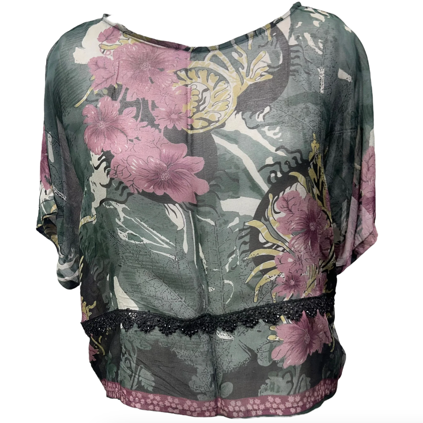 sariKNOTsari Avatar Pure Silk Boxy Top