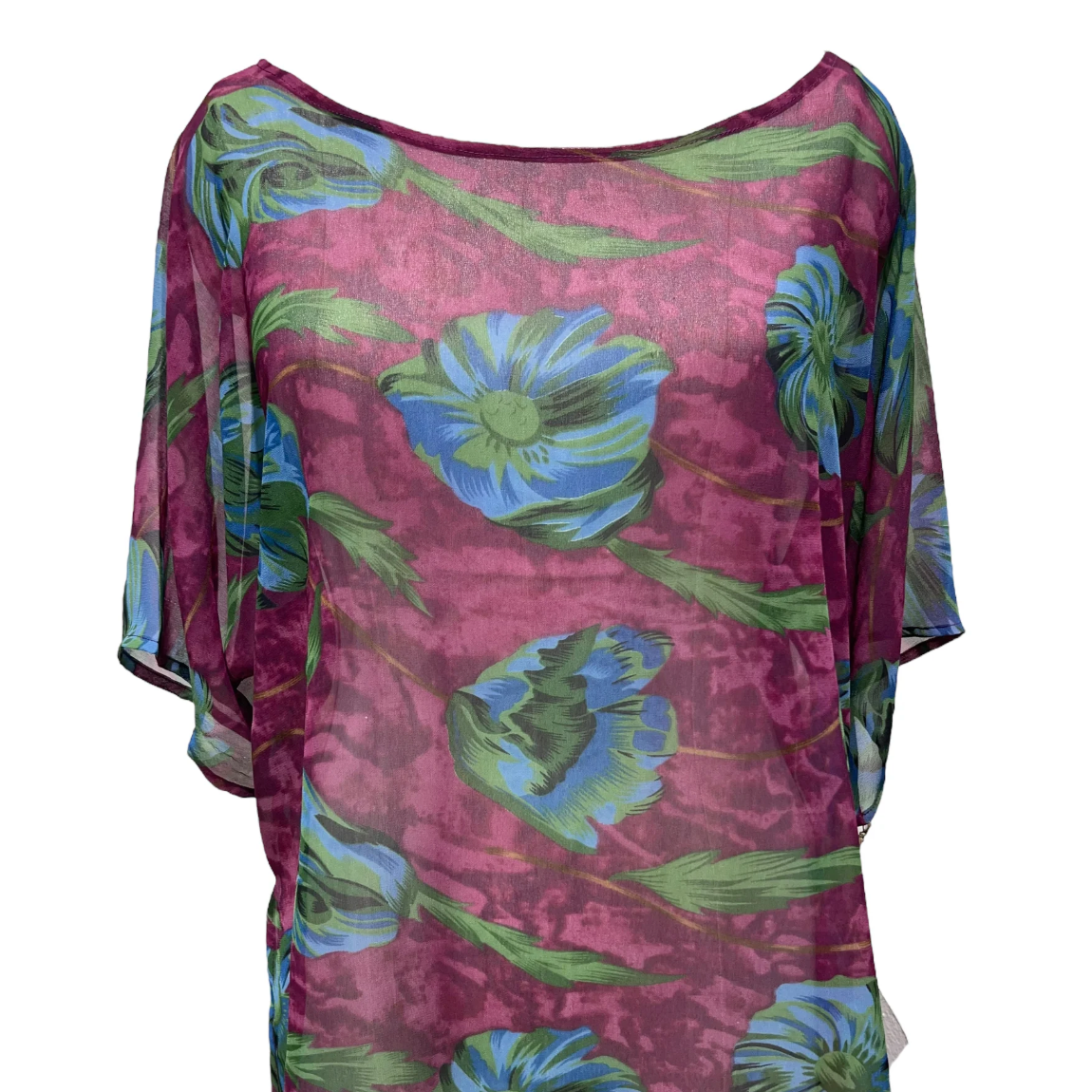 sariKNOTsari Avatar Pure Silk Side Slit Top