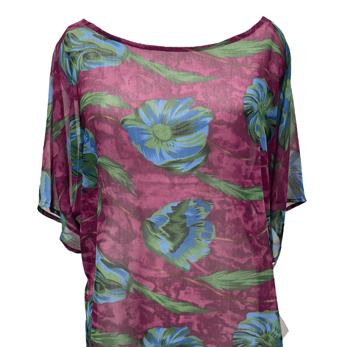 sariKNOTsari Avatar Pure Silk Side Slit Top