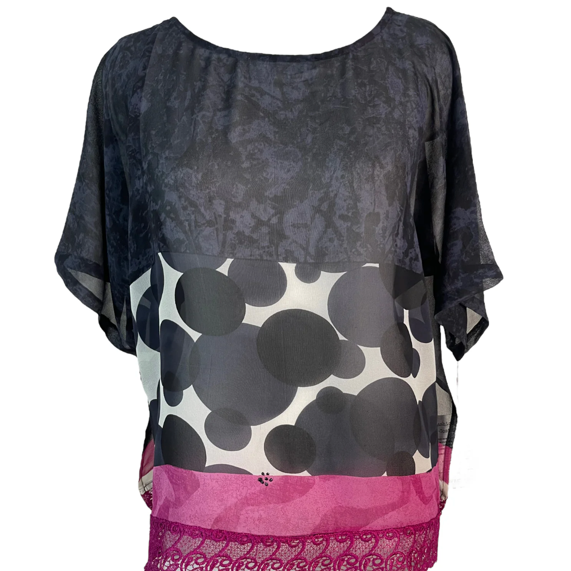 sariKNOTsari Avatar Pure Silk Side Slit Top