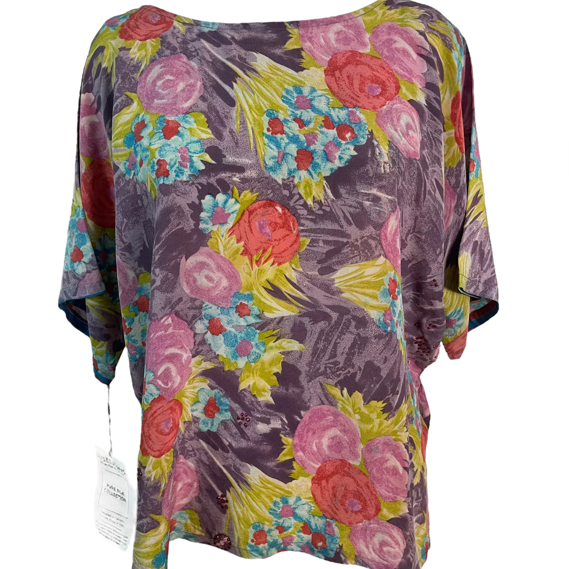 sariKNOTsari Avatar Pure Silk Side Slit Top