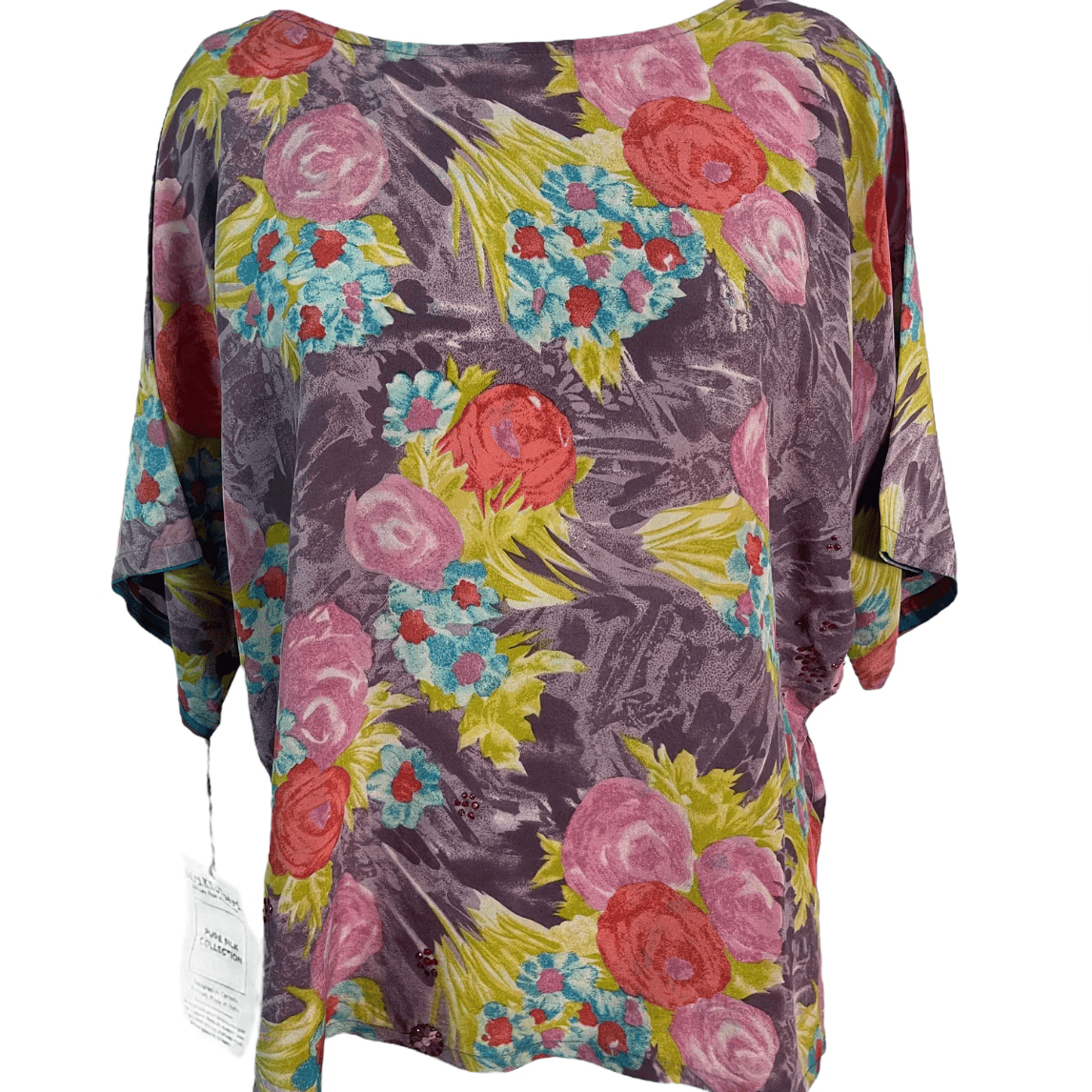 sariKNOTsari Avatar Pure Silk Side Slit Top