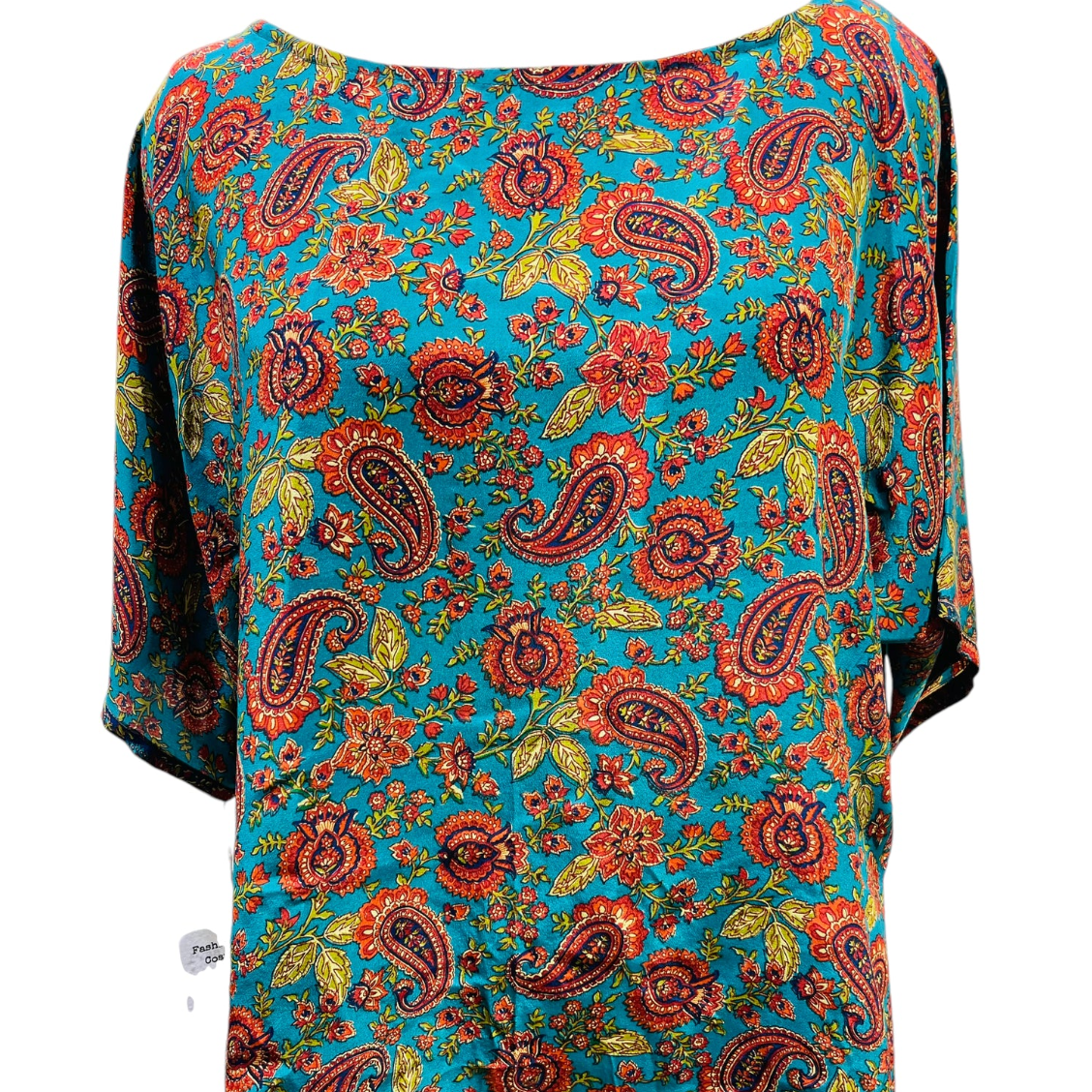 sariKNOTsari Avatar Pure Silk Side Slit Top