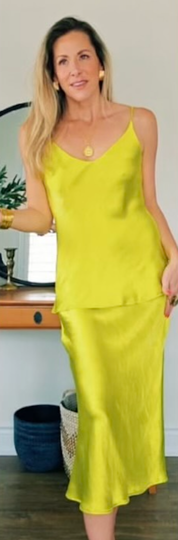 Love Not Fear SATIN Skirt & Top Set