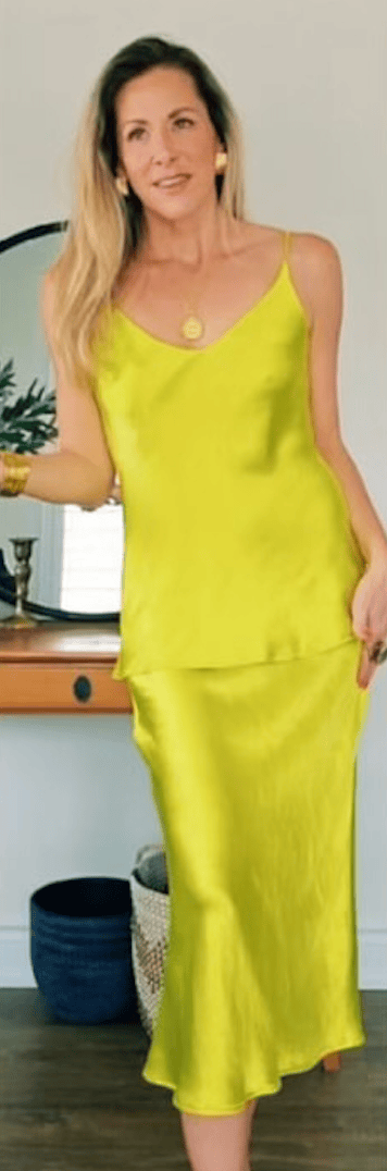 Love Not Fear SATIN Skirt & Top Set