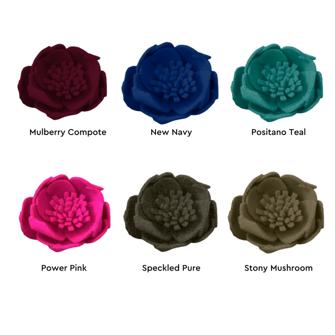 STE.MARG.SCOT - The Woollen Flower Brooch PEONY