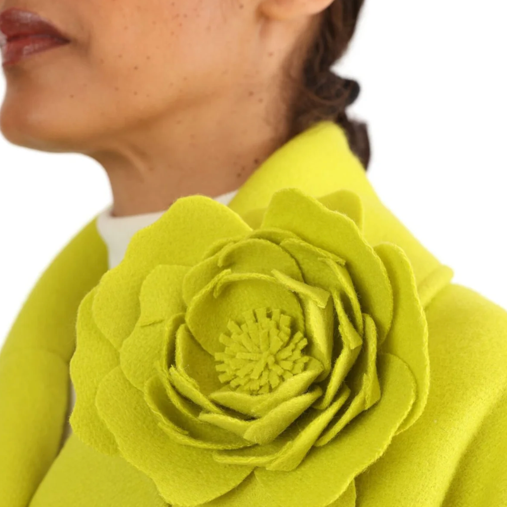 STE.MARG.SCOT - The Woollen Flower Brooch PEONY