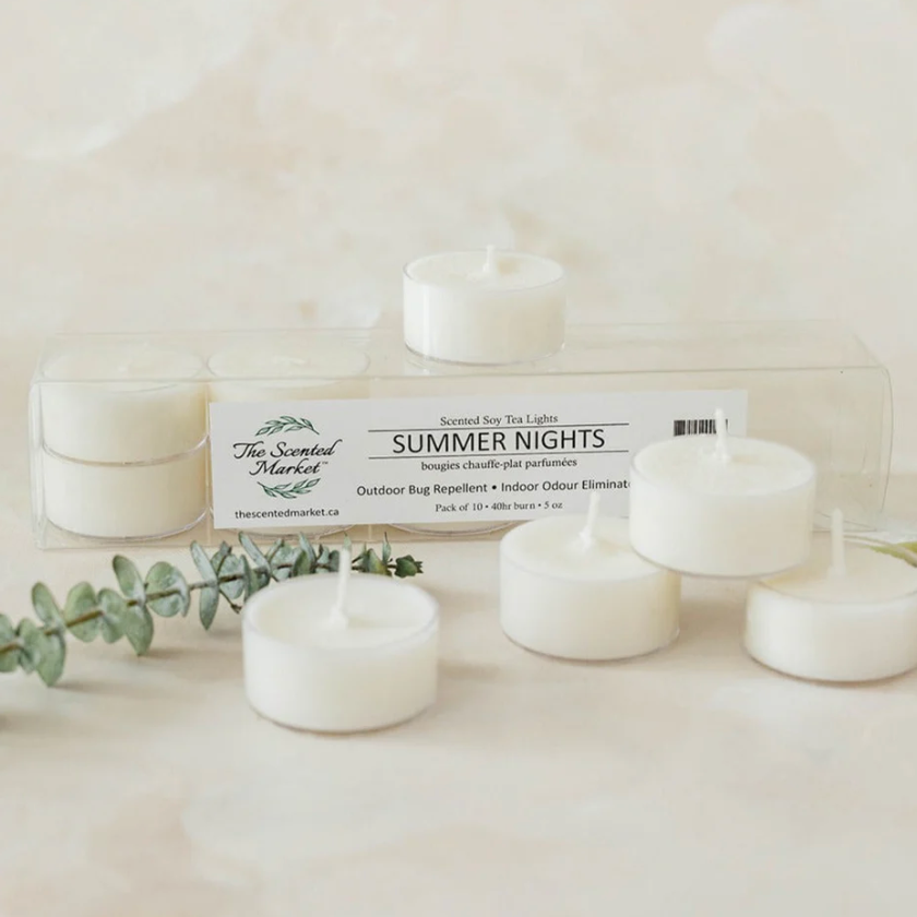 The Scented Market - Summer Nights Tea Lights (Set of 10)