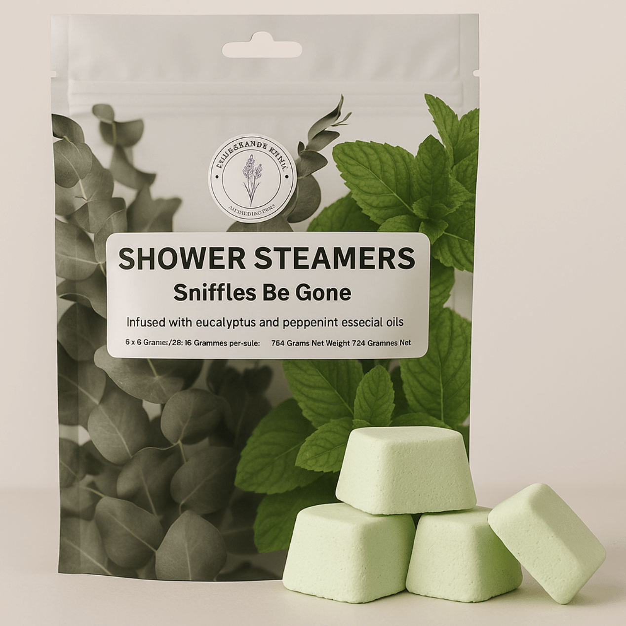 Lavender & Water Shower Steamers - Sniffles Be Gone