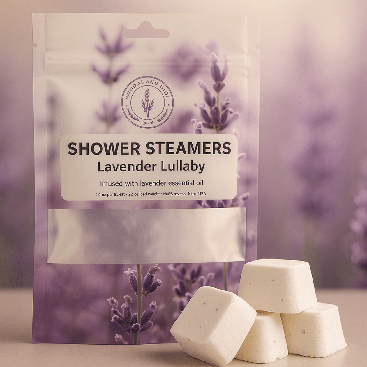 Lavender & Water Shower Steamers - Lavender Lullaby