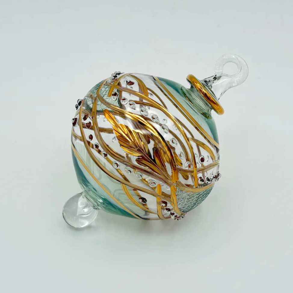 Glass Christmas ornament, screenshot from June 30, 2025.