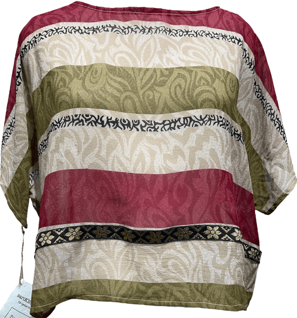 Striped blouse screenshot, August 10, 2025.