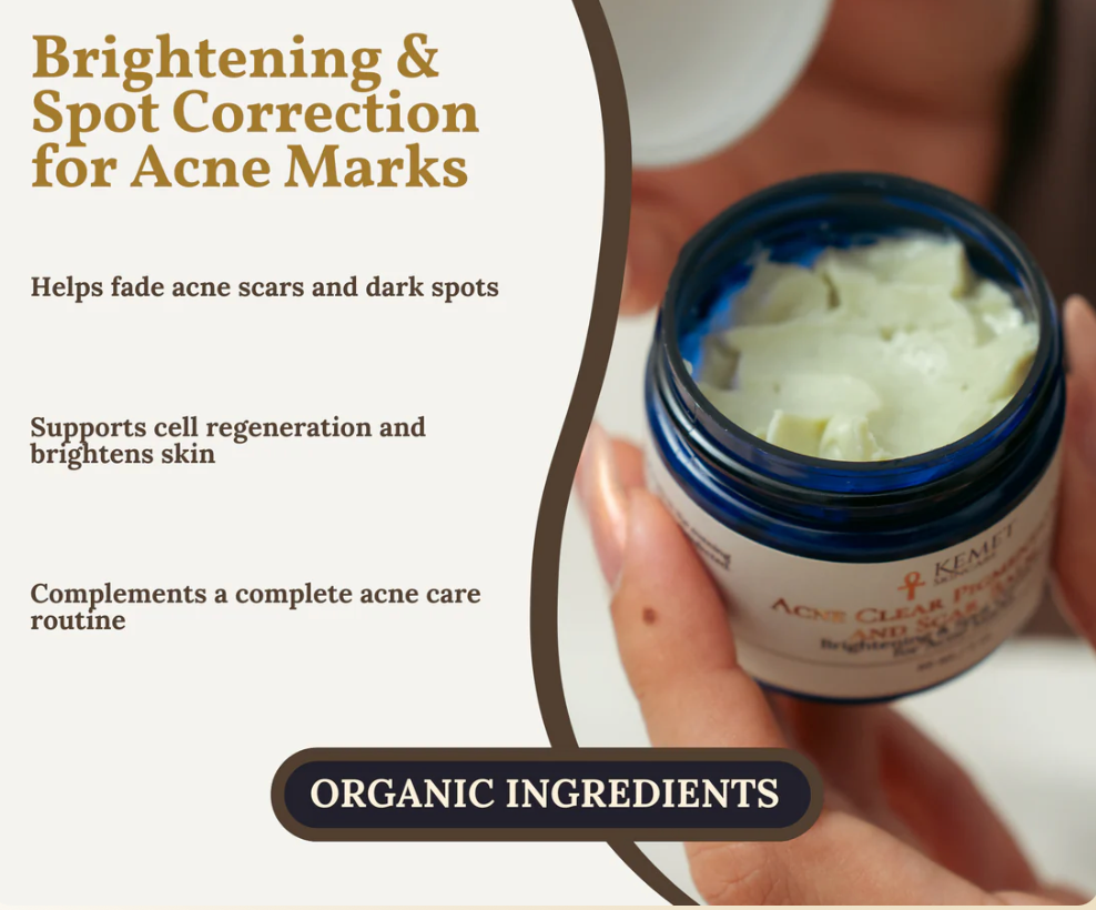 Acne mark cream with organic ingredients, Screenshot from Aug 13, 2025.