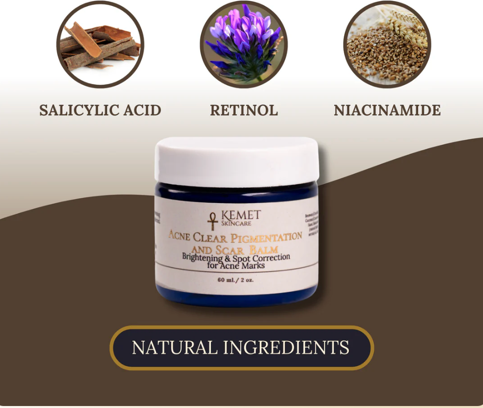 Kemet Skincare Acne Clear Balm with natural ingredients (Screenshot 2025-08-13)