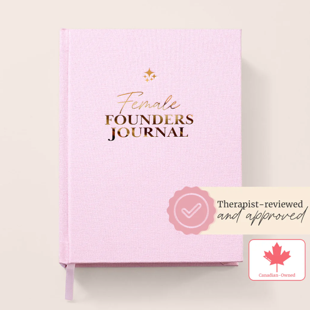 Female Founders Journal, therapist-reviewed, August 14, 2025 screenshot.
