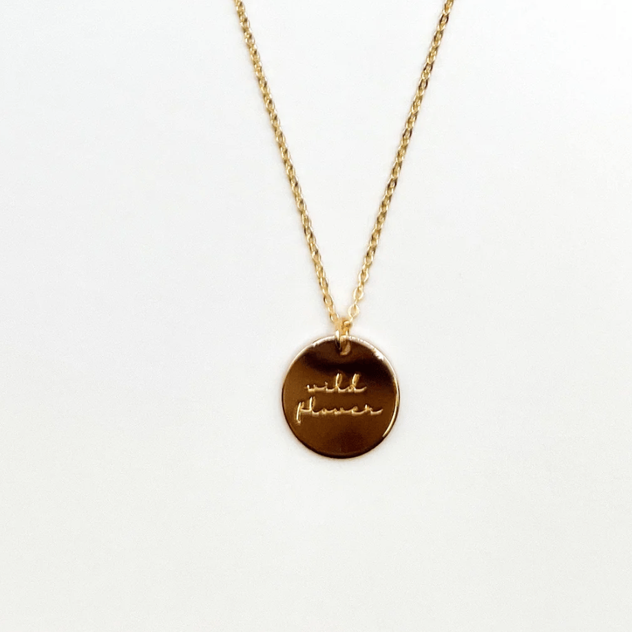 Gold Wild Flower necklace, screenshot from 2025-08-22.