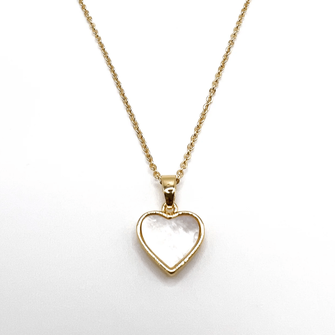 Screenshot of gold heart necklace, August 22, 2025