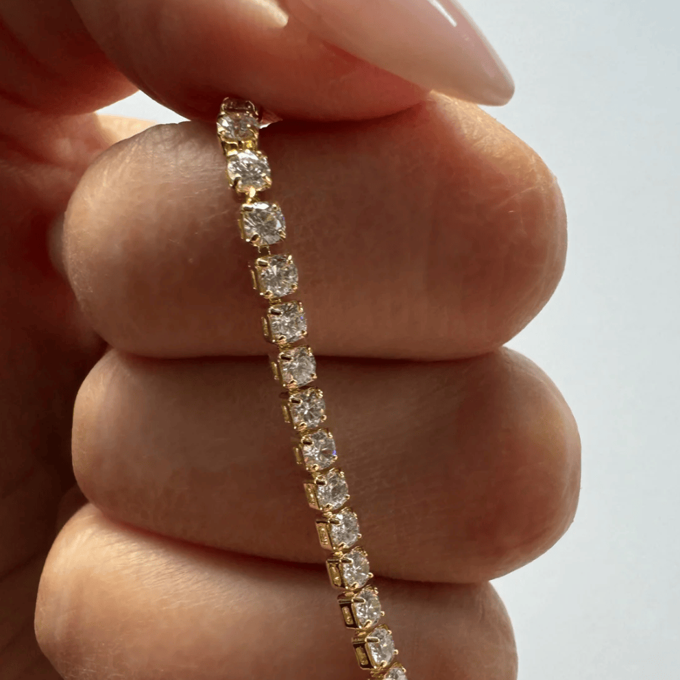 Diamond bracelet held, screenshot Aug 22, 2025