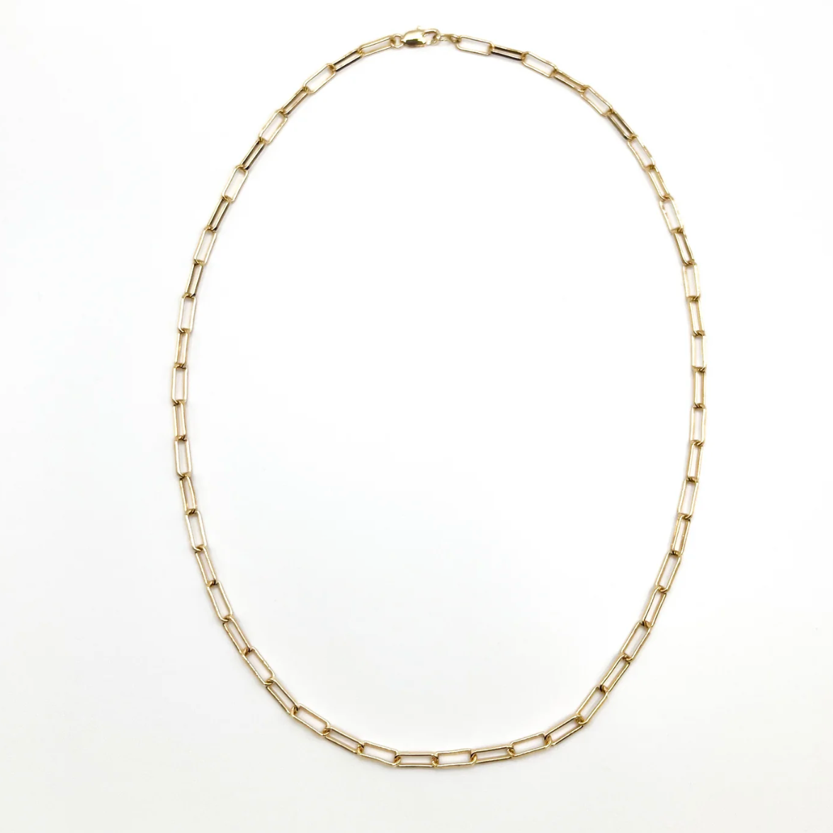 Gold chain necklace, screenshot from August 22, 2025.