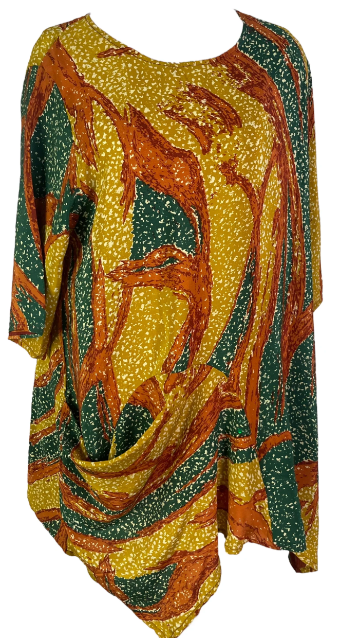 Abstract patterned top, screenshot from August 27, 2025