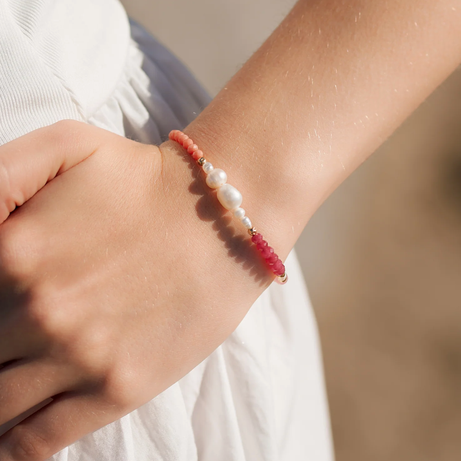 Pearl and gemstone bracelet, screenshot Sept 4 2025