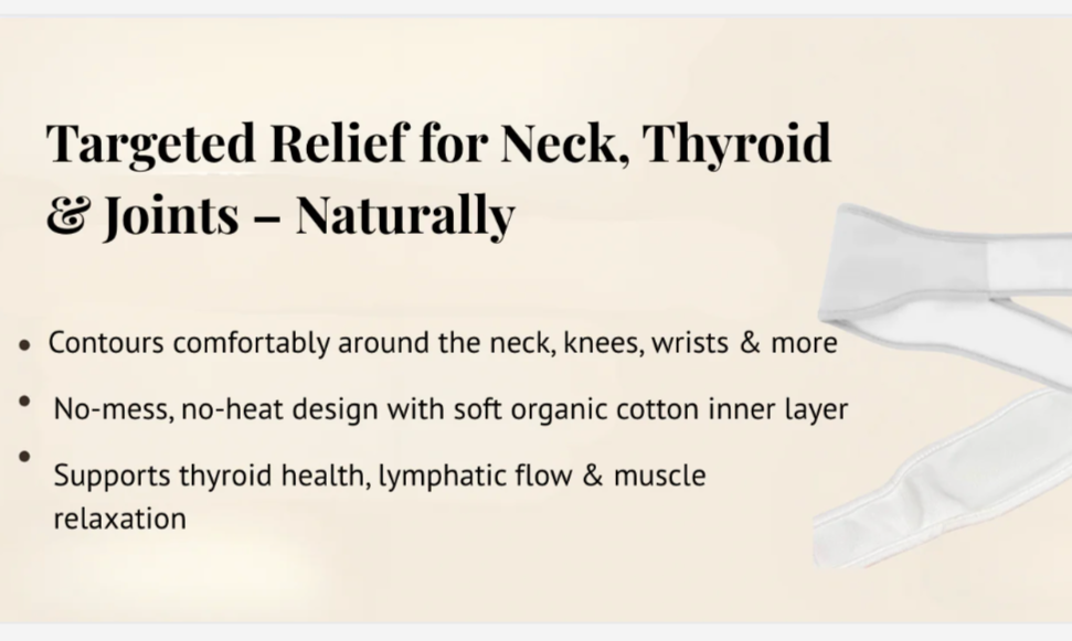 Screenshot of targeted neck, thyroid & joint relief product