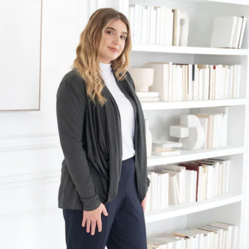 Woman in dark jacket, screenshot from Sept 16, 2025.