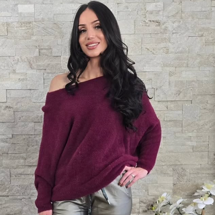 BAZ Fuzzy Batwing Sweater