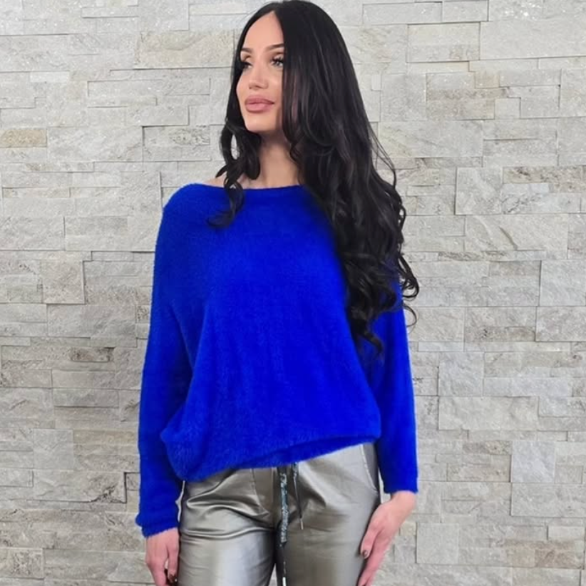 BAZ Fuzzy Batwing Sweater