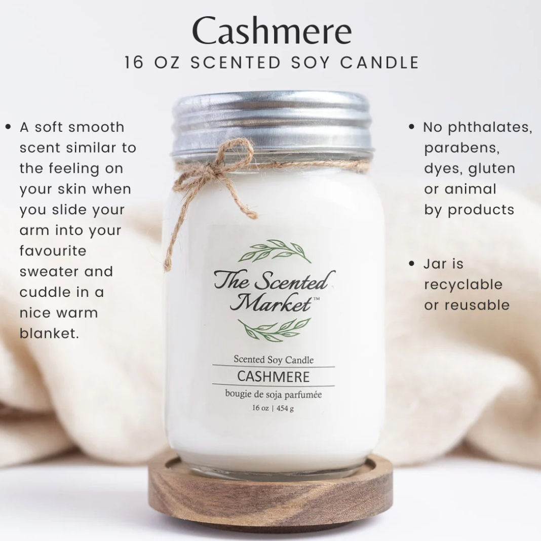 The Scented Market - CASHMERE Soy Wax Candle