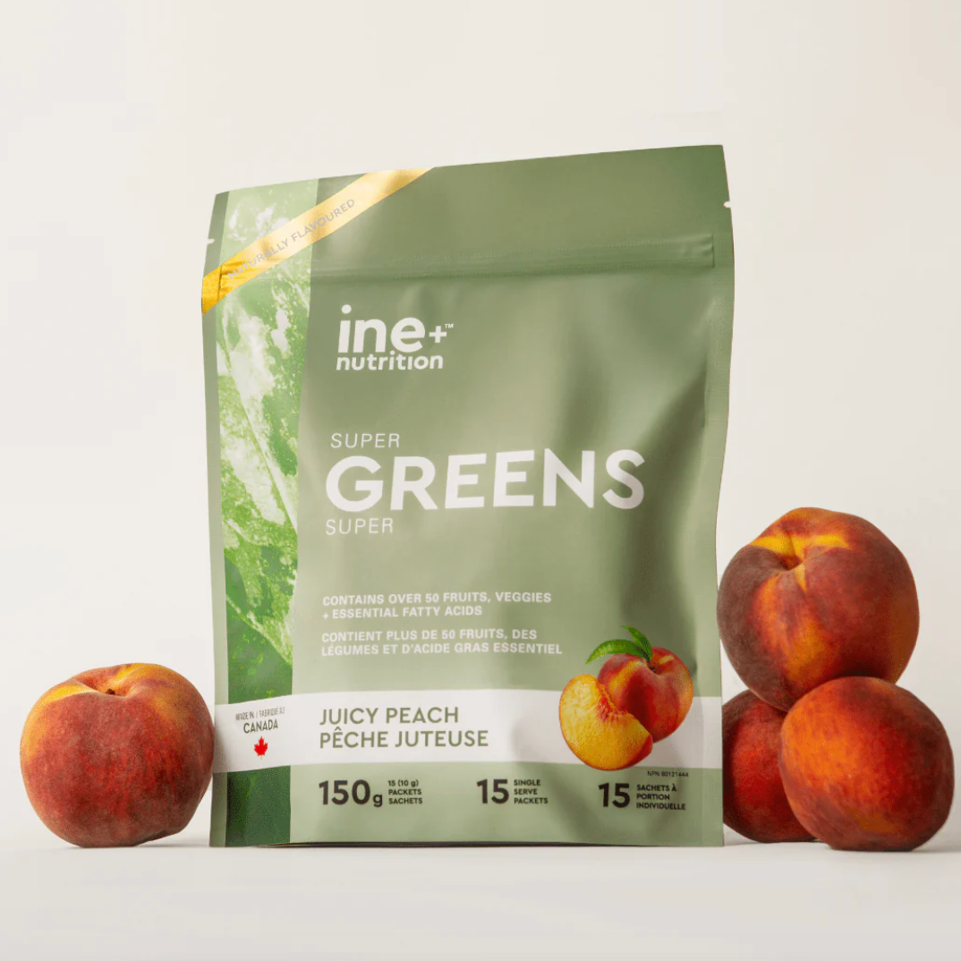ine+ nutrition Super Greens Juicy Peach Travel Pack