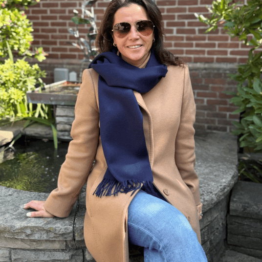 Andes Connection Classic Alpaca Scarf with Fringe