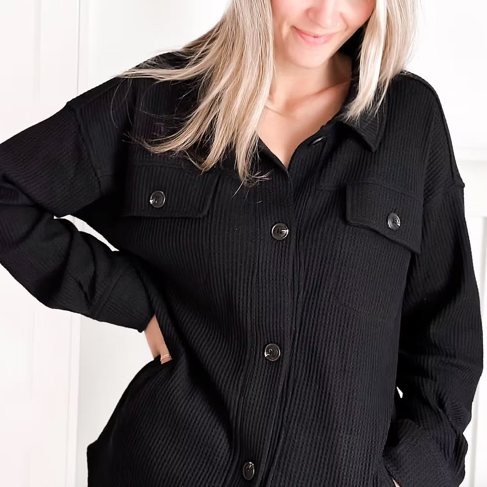 ASHCO Waffle Shacket